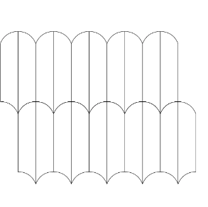 Dolomite Sandblasted Ridged - stone tile